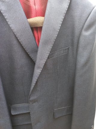 Traje azul espiga Talla 52/44