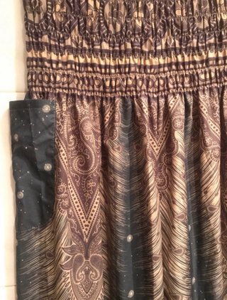 Pantalones de verano caqui y dorados