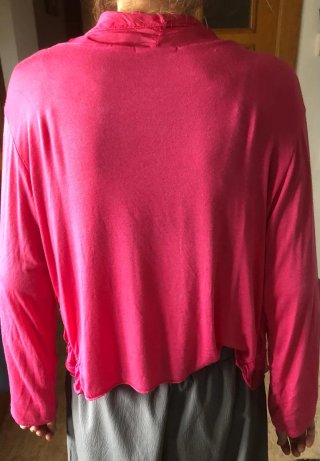 Blusa rosa cruzada