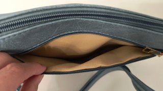 Bolso bandolera mujer azul