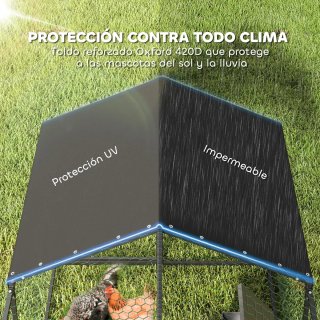 Gallinero Exterior Grande 3x1x1m
