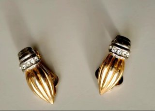 Pendientes vintage dorados y plateados