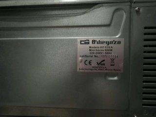 Mini horno Orbegozo 800W