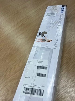 Asalvo Barrera de Cama 2 en 1 de 150 cm para Niño
