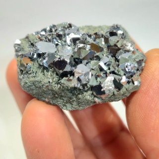 Galena cristalizada con clorita Borieva Bulgaria