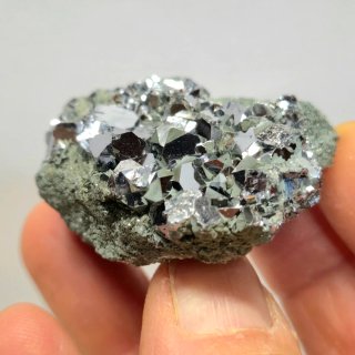 Galena cristalizada con clorita Borieva Bulgaria