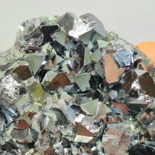 Galena cristalizada con clorita Borieva Bulgaria