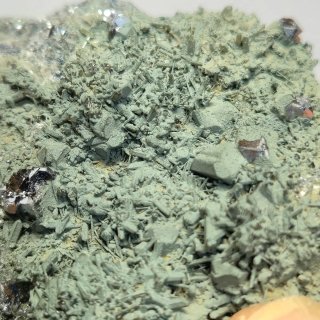 Galena cristalizada con clorita Borieva Bulgaria