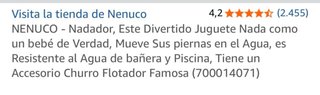 Nenuco Nadadora con Flotador