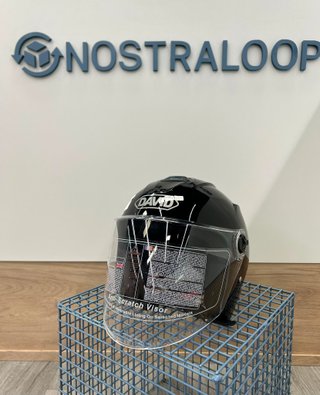Casco Jet David 021 Negro