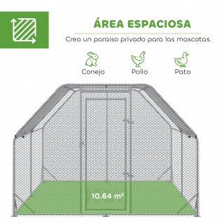 Gallinero Grande Exterior 2.8x3.8x1.95m