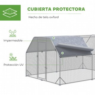 Gallinero Grande Exterior 2.8x3.8x1.95m