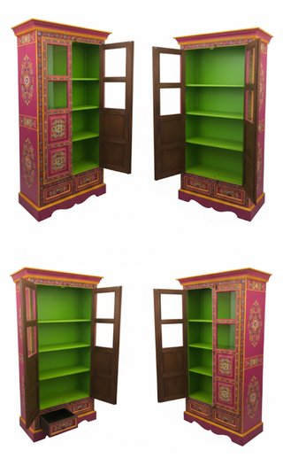 Armadio Maison du Monde rosa floreale.