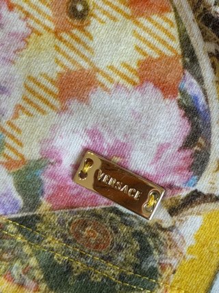 T-shirt Versace Donna M fantasia Giallo Multicolor
