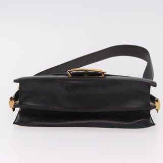 CELINE Horse Carriage Shoulder Bag Leather Black