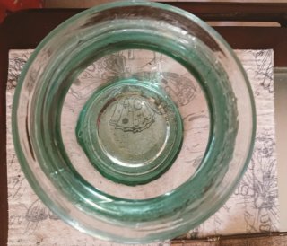 Tarro de cristal verde