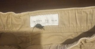 Pantalones cortos cargo infantiles beige