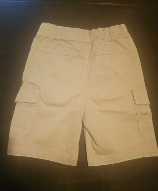 Pantalones cortos cargo infantiles beige