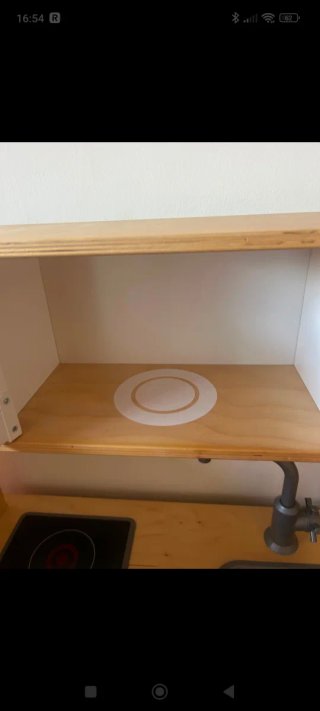 Cocinita de juguete de abedul