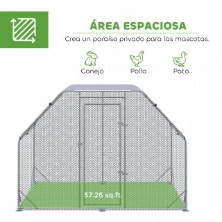 Gallinero Exterior 2.8x1.9x1.95m