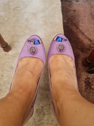 Zapatos Prada Morados T 37.5