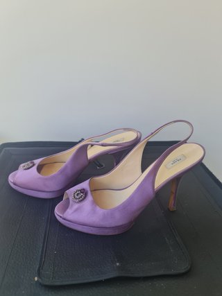 Zapatos Prada Morados T 37.5