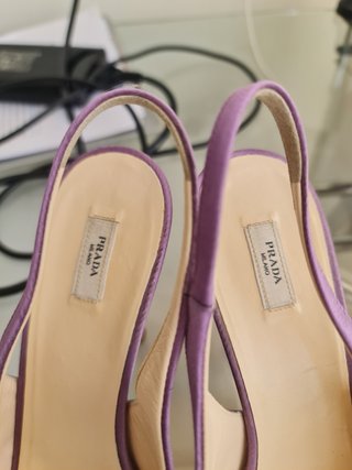Zapatos Prada Morados T 37.5