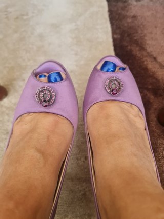 Zapatos Prada Morados T 37.5