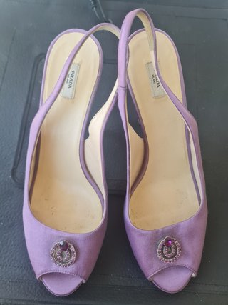 Zapatos Prada Morados T 37.5