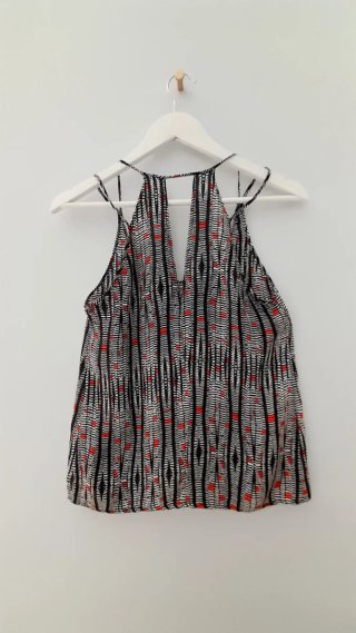 Blusa tirantes doble estampada
