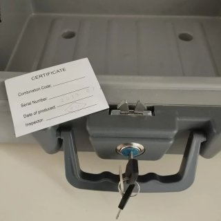 Maletín Ignífugo Seguridad Documentos Gris