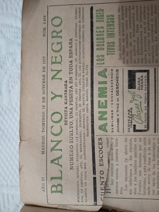 Revista antigua Blanco y negro 1927