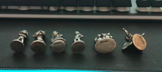 Lote 6 Figuras Metal Disney Peones 2001