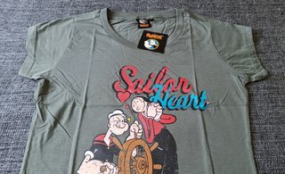 Camiseta chica Popeye Talla L y M (A ESTRENAR)