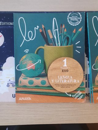 Libros 1 eso de lengua de los 3 trimestres