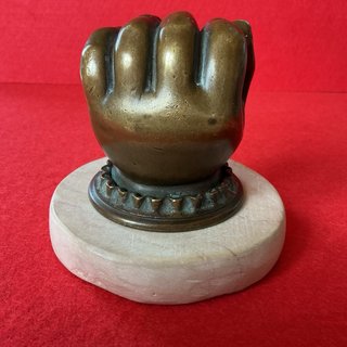 Fermacarte bronzo anni '50/'60