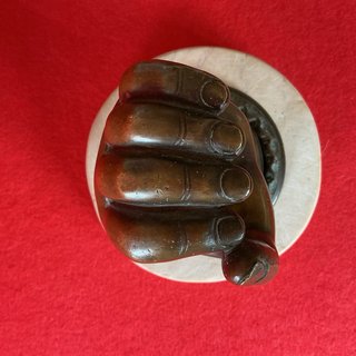Fermacarte bronzo anni '50/'60