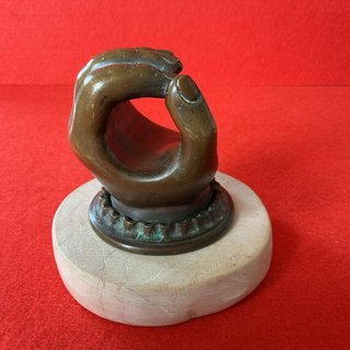 Fermacarte bronzo anni '50/'60