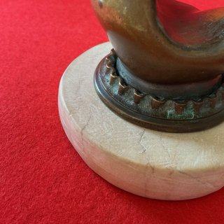 Fermacarte bronzo anni '50/'60