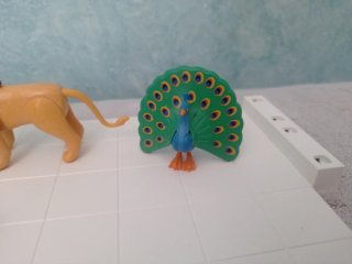 Playmobil Animales: León, Guepardo, Pavo Real HH
