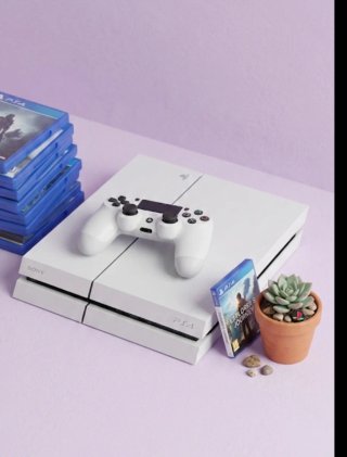 Consola PS4 500GB Blanca muy bien conservada .