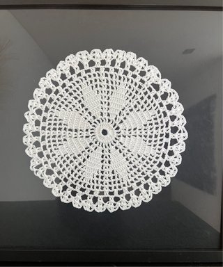 Quadro com peça em croché