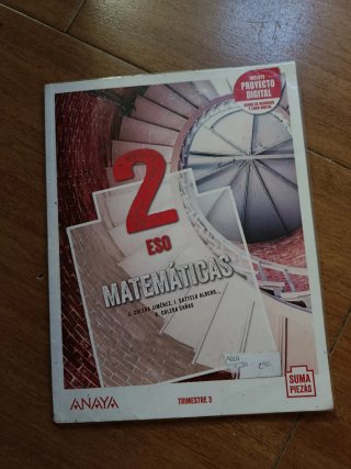 Pack libros Matemáticas 2° ESO.