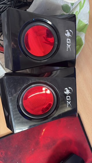 Altavoces Gaming GX Negro/Rojo