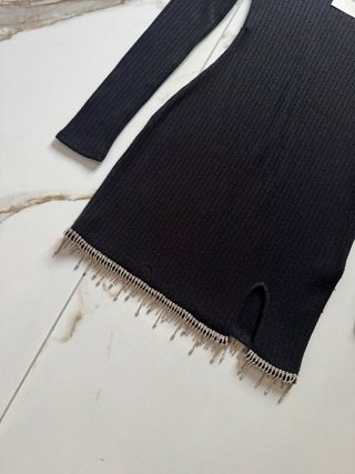 Vestito Zara nero con strass
