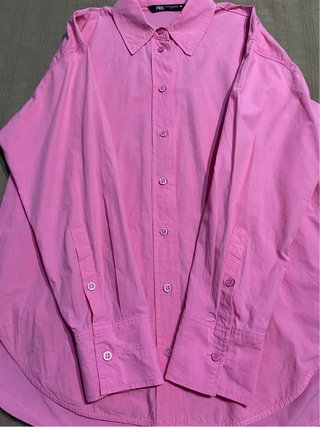 Blusa Zara Oversize Talla M Rosa