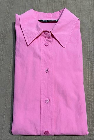 Blusa Zara Oversize Talla M Rosa