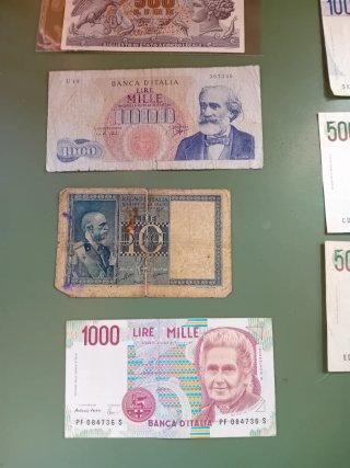 Lotto banconote Lire Italiane