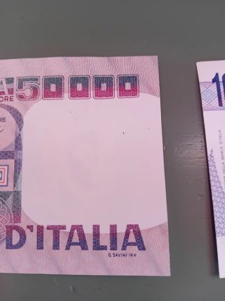 Lotto banconote Lire Italiane