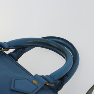 LOUIS VUITTON Epi Speedy 25 Hand Bag Toledo Blue
